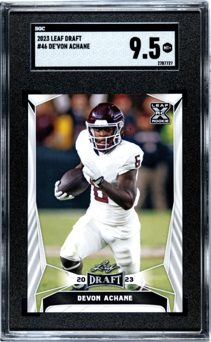 2023 Leaf Draft #46 Devon Achane SGC 9.5