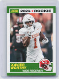 2024 Score #1 Xavier Worthy 35th Anniversary Rookies