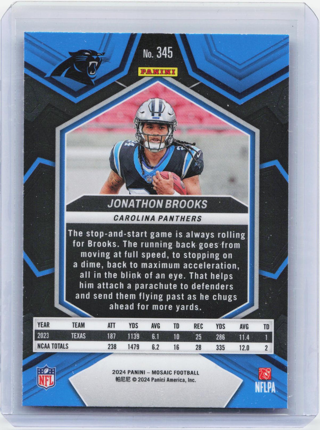 2024 Panini Mosaic #345 Jonathon Brooks
