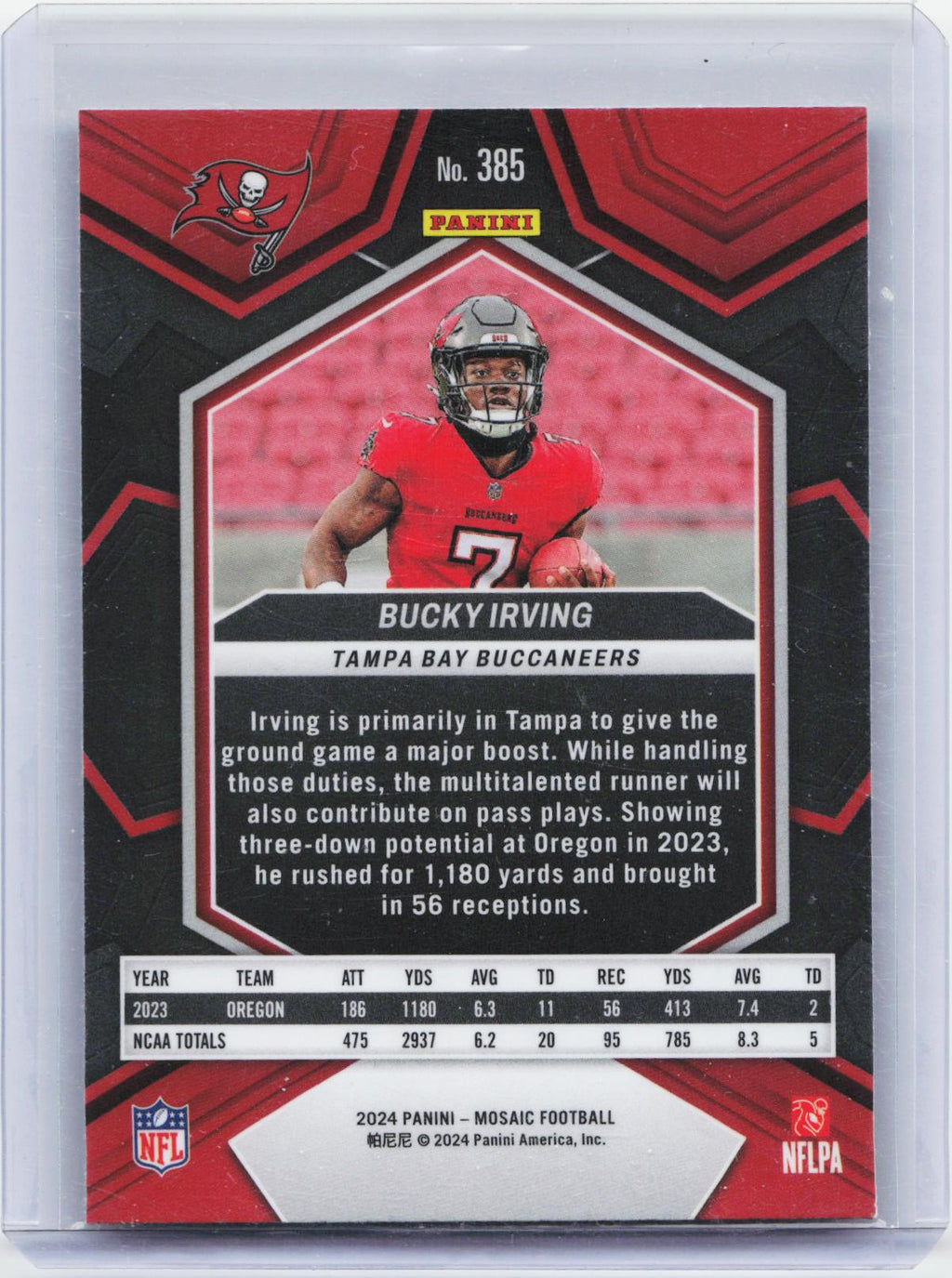 2024 Panini Mosaic #385 Bucky Irving