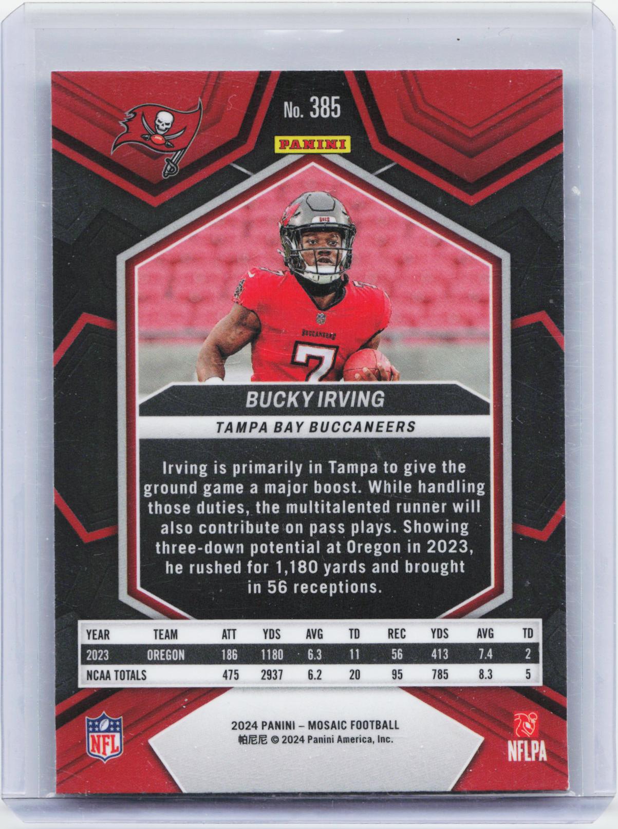 2024 Panini Mosaic #385 Bucky Irving