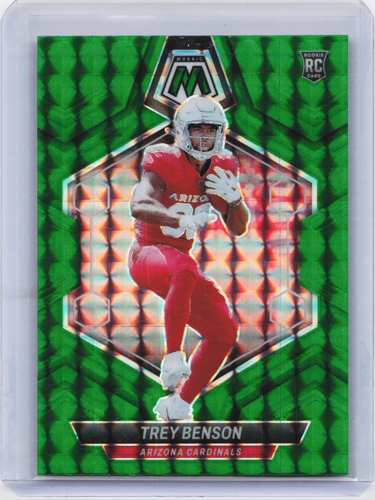 2024 Panini Mosaic #360 Trey Benson Mosaic Green