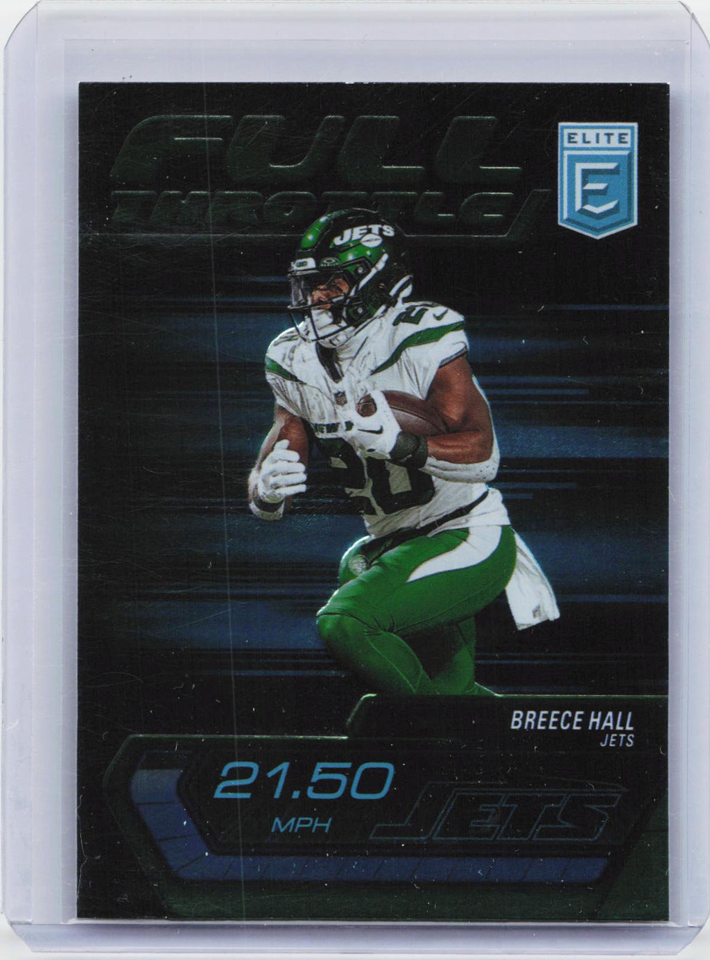 2024 Donruss Elite #13 Breece Hall Full Throttle Green