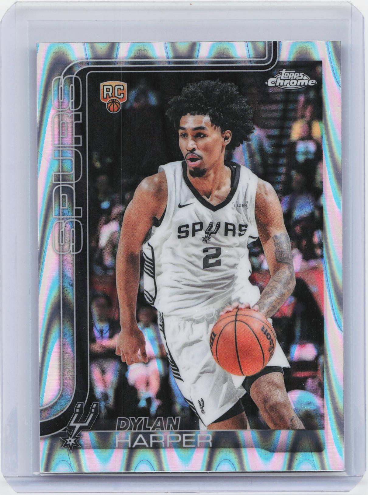 2025-26 Topps Chrome #252 Dylan Harper RayWave Refractor