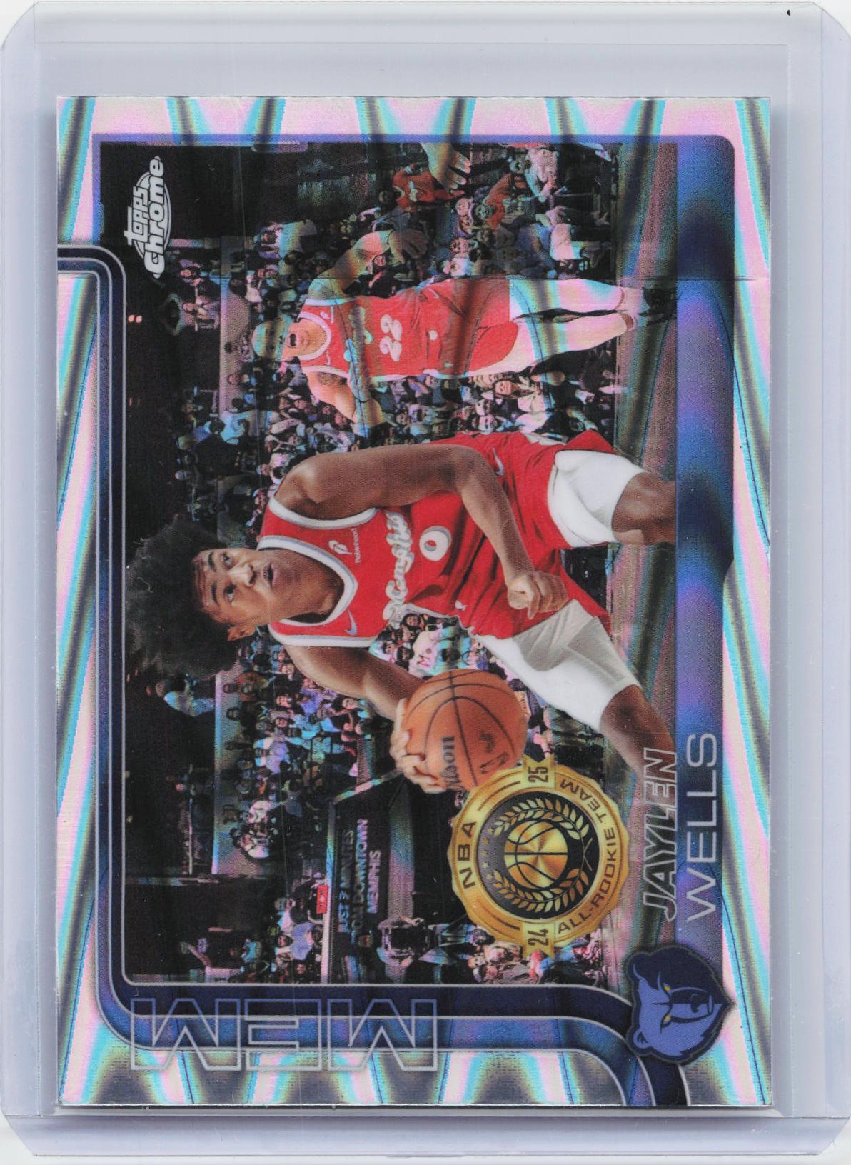 2025-26 Topps Chrome #200 Jaylen Wells RayWave Refractor