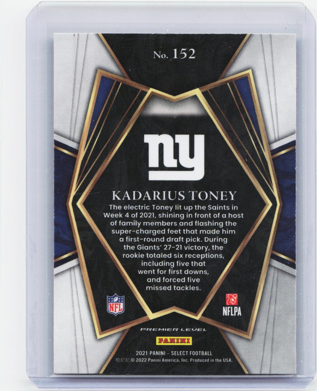 2021 Panini Select #152 Kadarius Toney