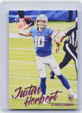 2020 Panini Chronicles #203 Justin Herbert Luminance Update Rookies Pink