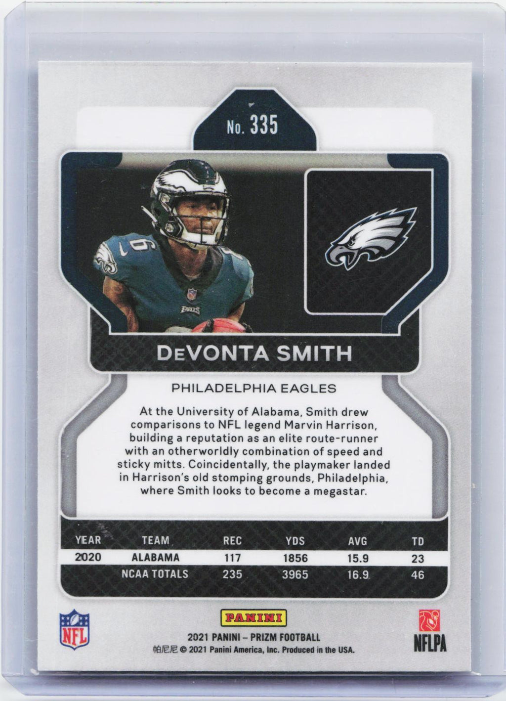 2021 Panini Prizm #335 DeVonta Smith