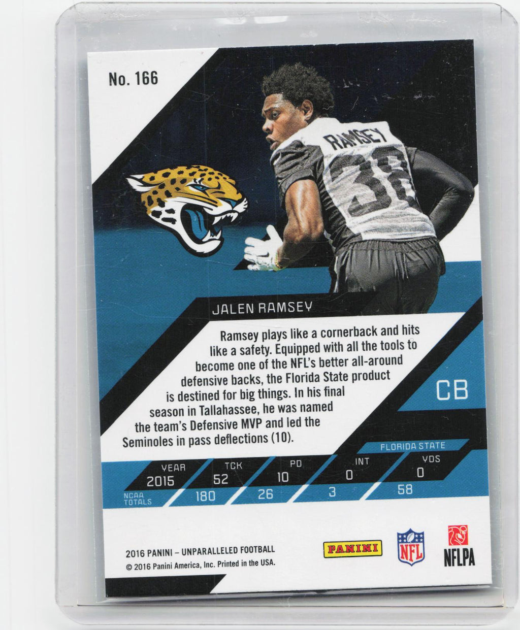 2016 Panini Unparalleled #166 Jalen Ramsey
