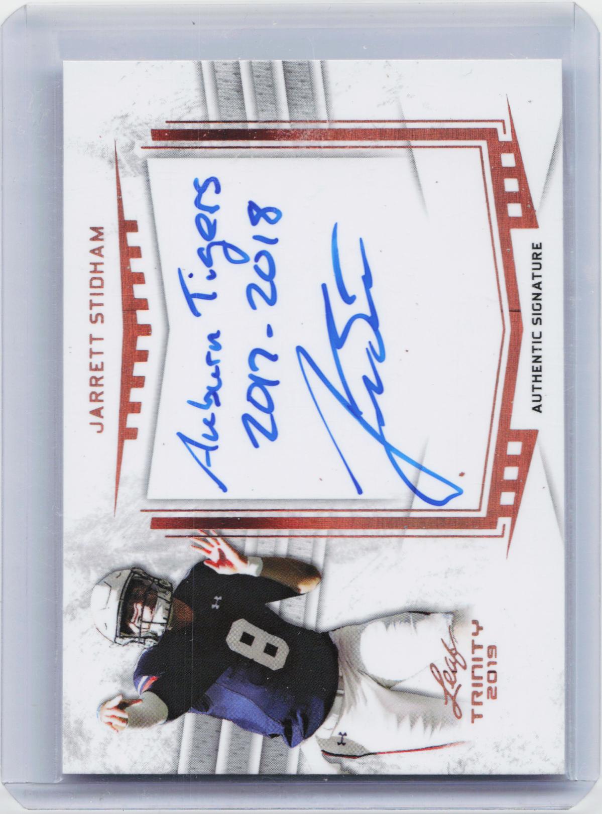 2019 Leaf Trinity - Signatures #A-JS1 Jarrett Stidham