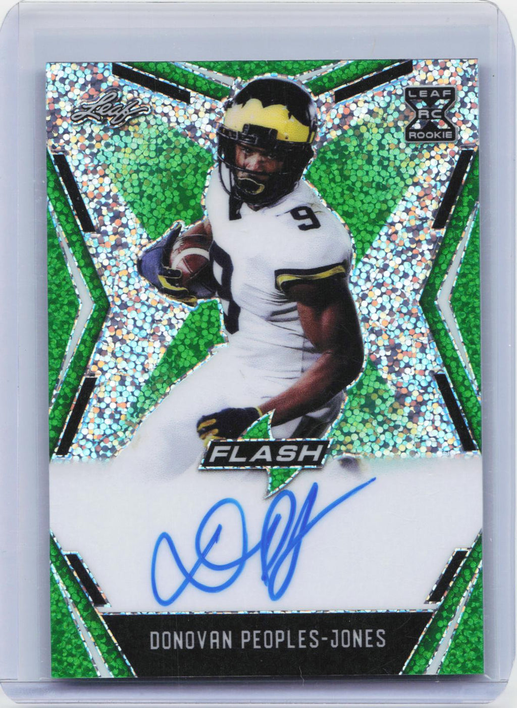 2020 Leaf Flash #BA-DPJ Donovan Peoples-Jones Green #/20