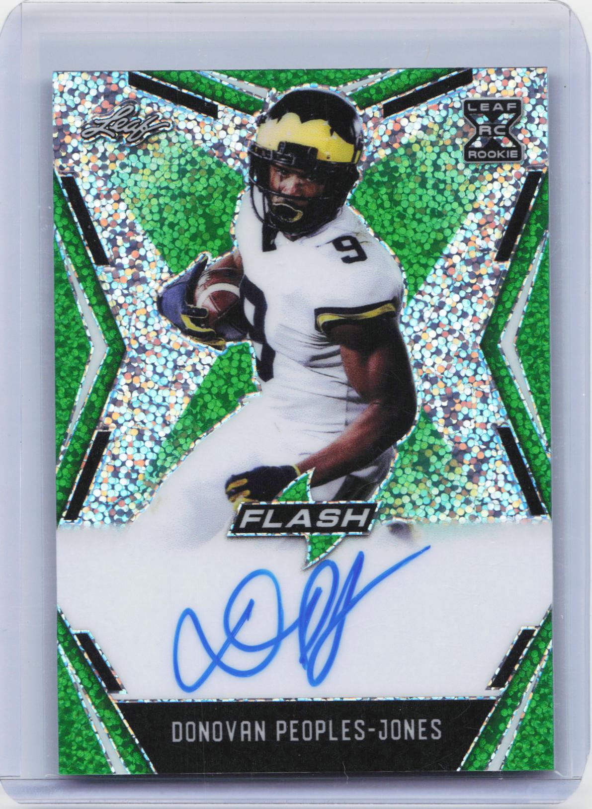 2020 Leaf Flash #BA-DPJ Donovan Peoples-Jones Green #/20