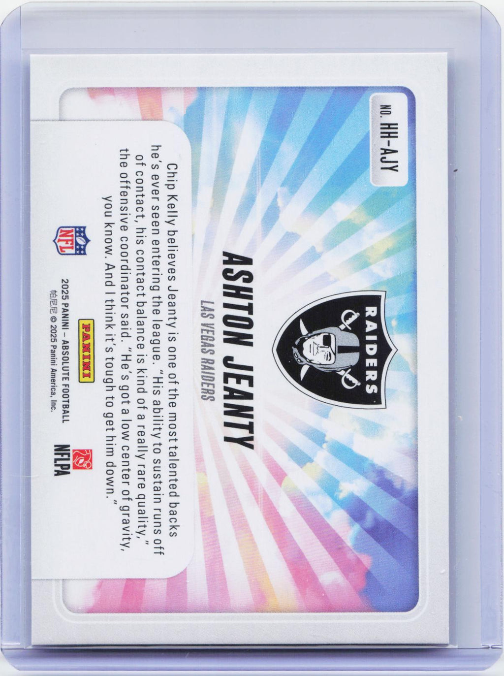2025 Panini Absolute #HH-AJY Ashton Jeanty Hog Heaven