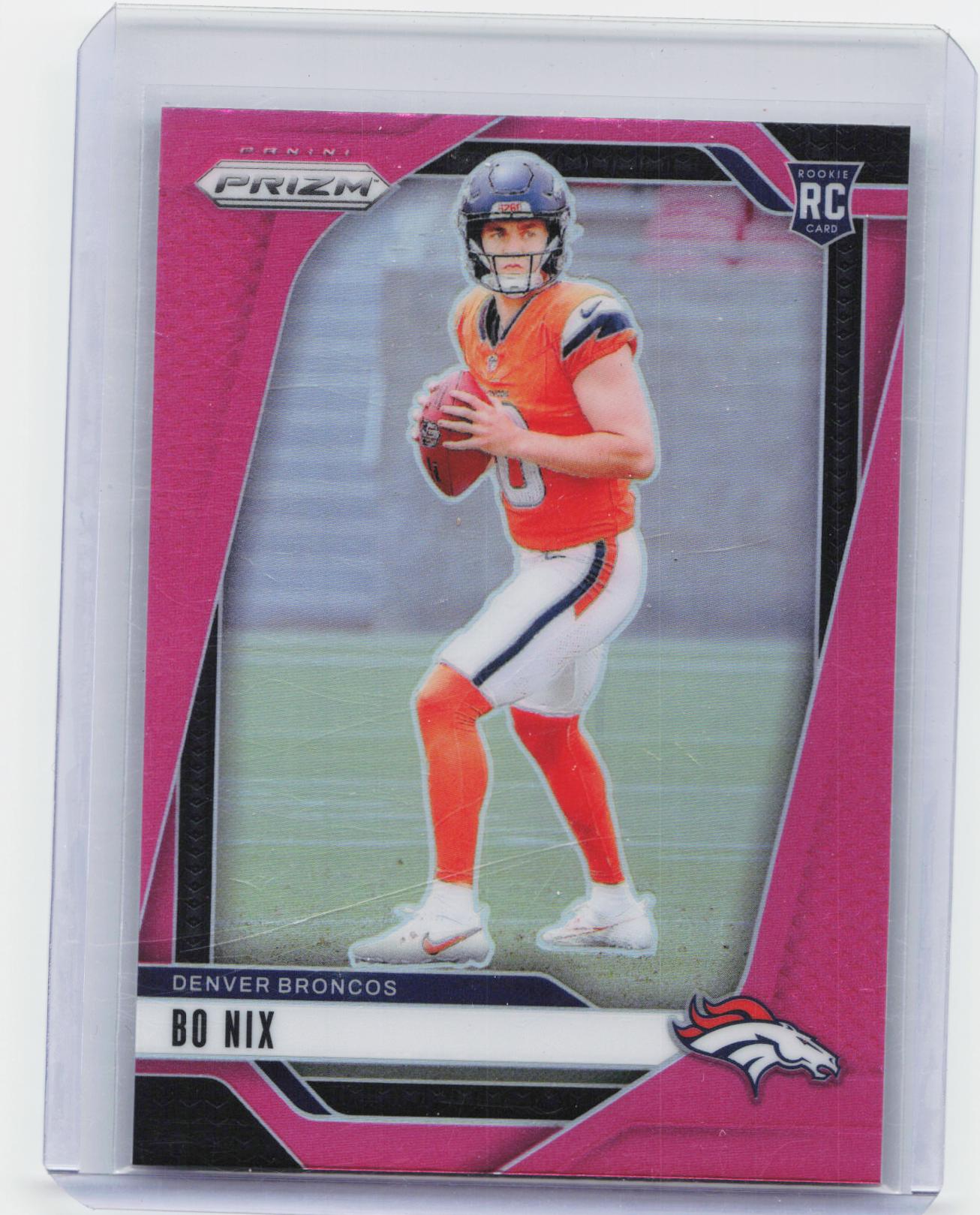2024 Panini Prizm #309 Bo Nix Pink