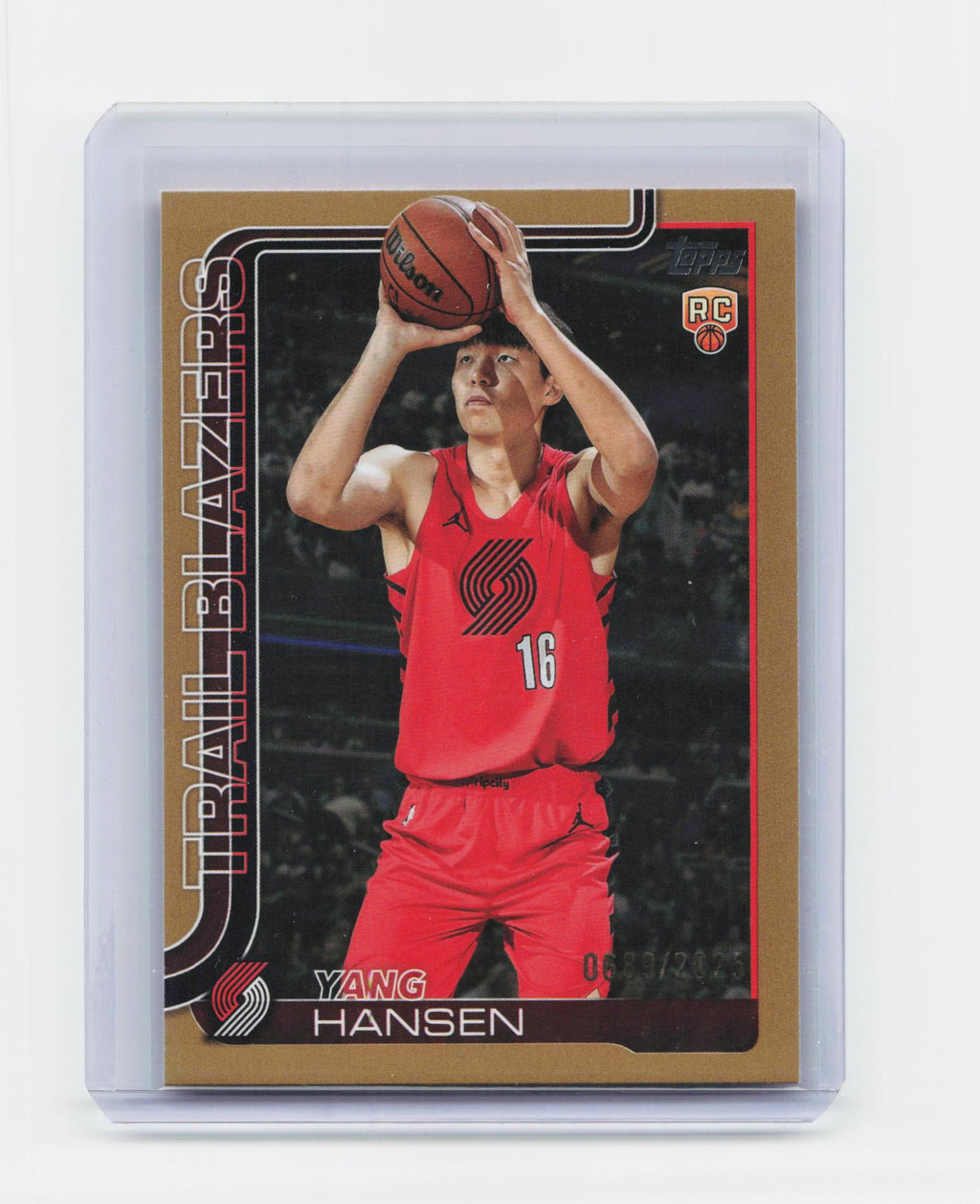 2025-26 Topps #216 Yang Hansen Gold #/2025