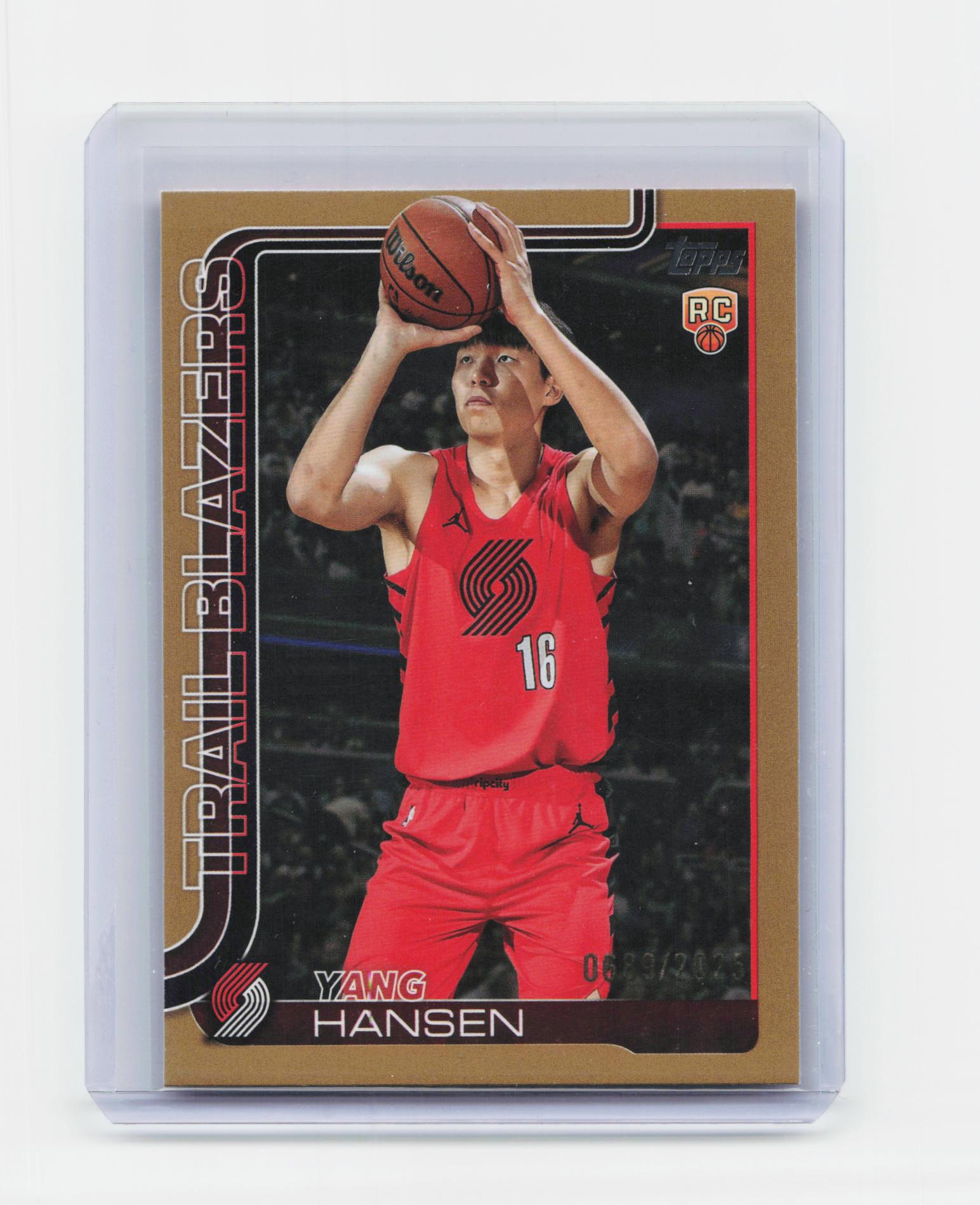 2025-26 Topps #216 Yang Hansen Gold #/2025