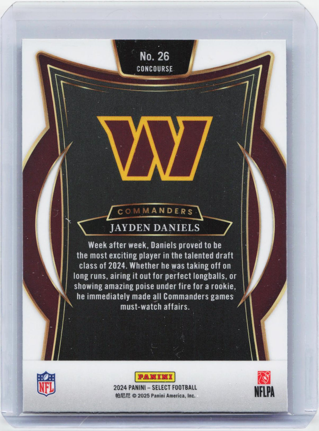 2024 Panini Select #26 Jayden Daniels