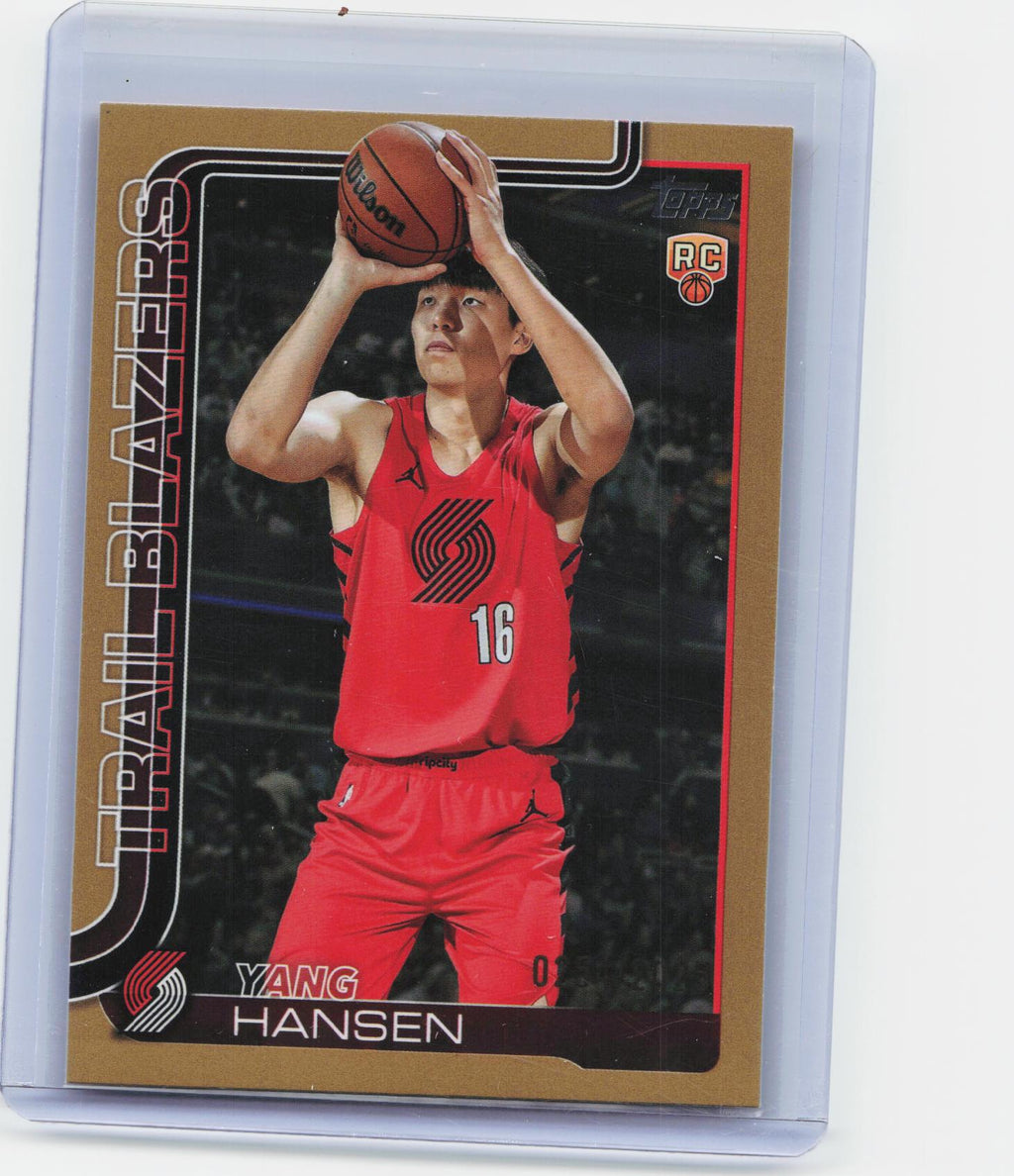 2025-26 Topps #216 Yang Hansen Gold #/2025