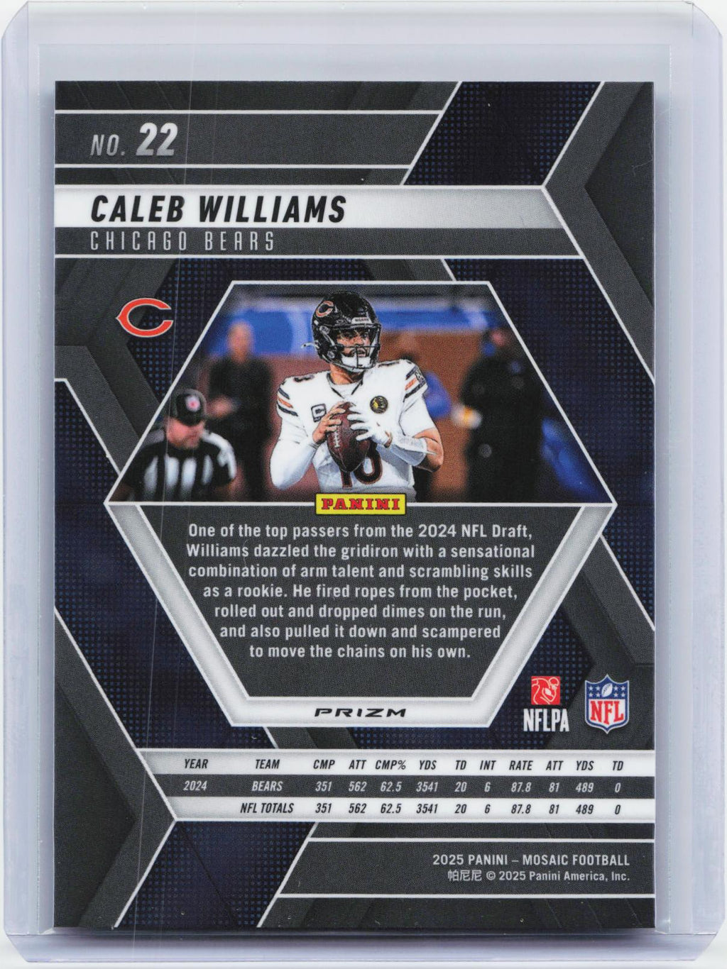 2025 Panini Mosaic #22 Caleb Williams Mosaic