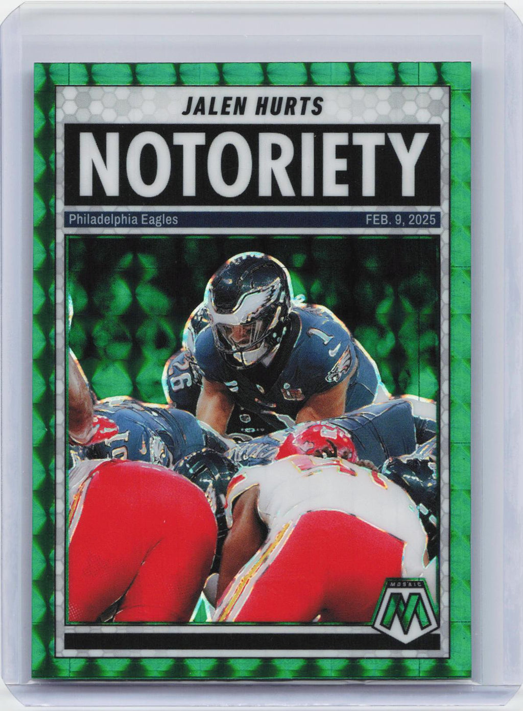 2025 Panini Mosaic #1 Jalen Hurts Notoriety