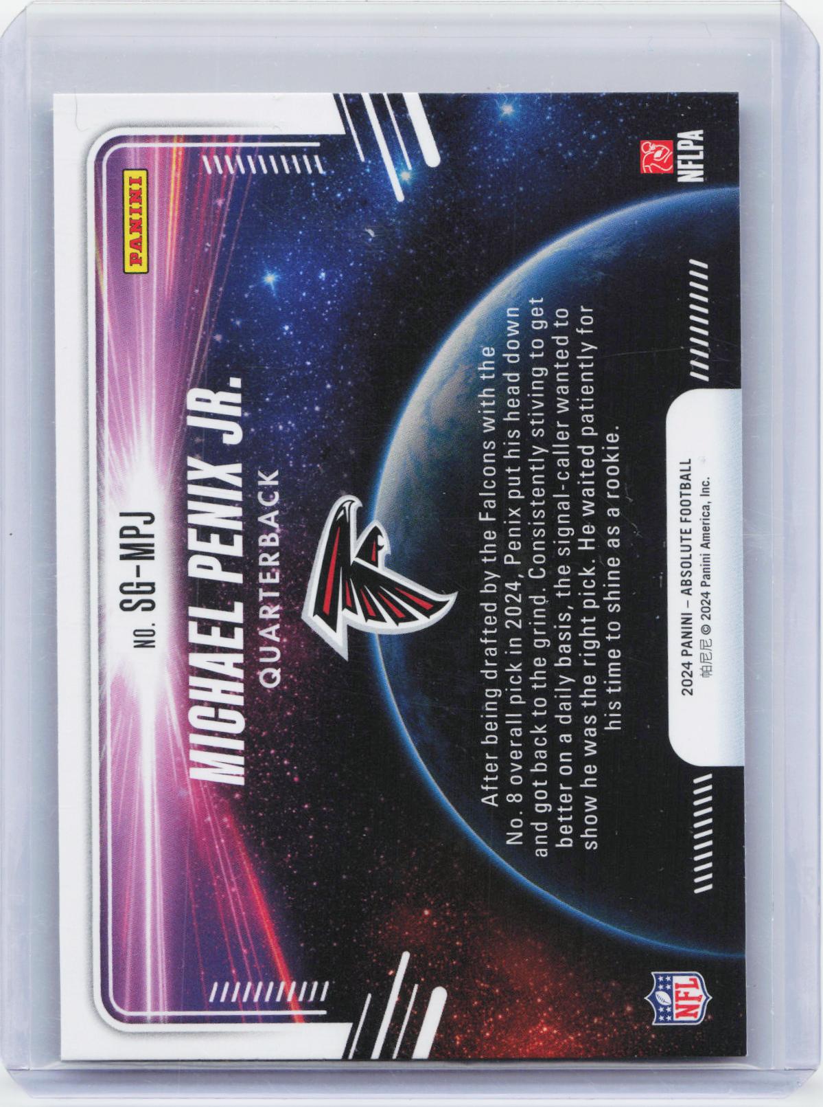 2024 Panini Absolute #SG-MPJ Michael Penix Jr. Star Gazing
