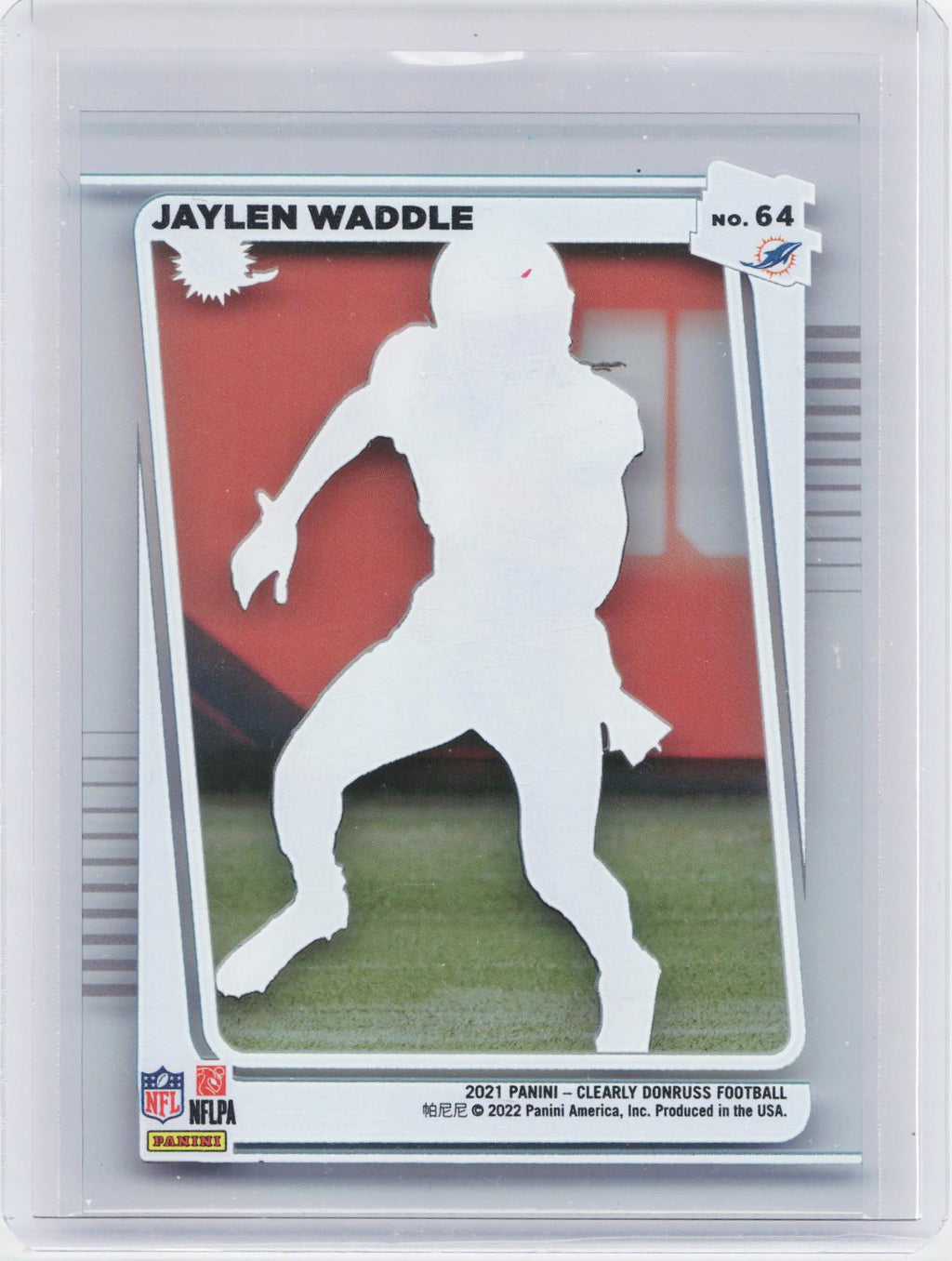 2021 Clearly Donruss #64 Jaylen Waddle