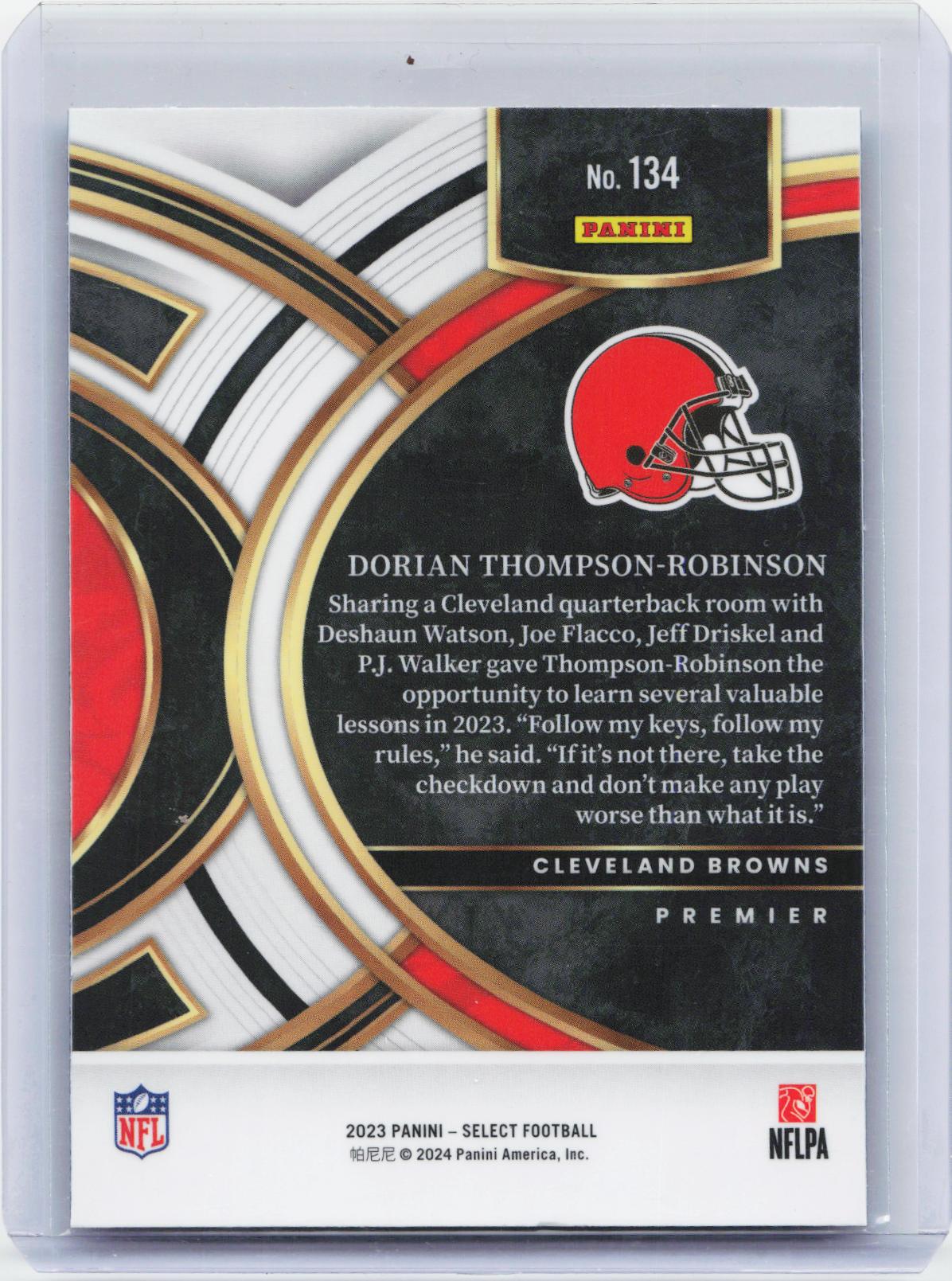 2023 Panini Select #134 Dorian Thompson-Robinson