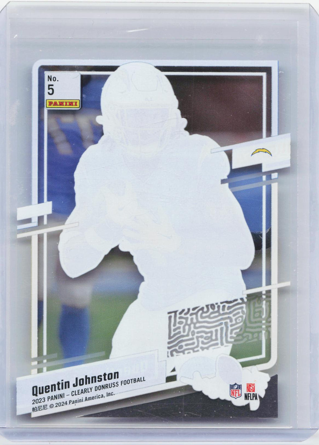 2023 Clearly Donruss #5 Quentin Johnston The Rookies