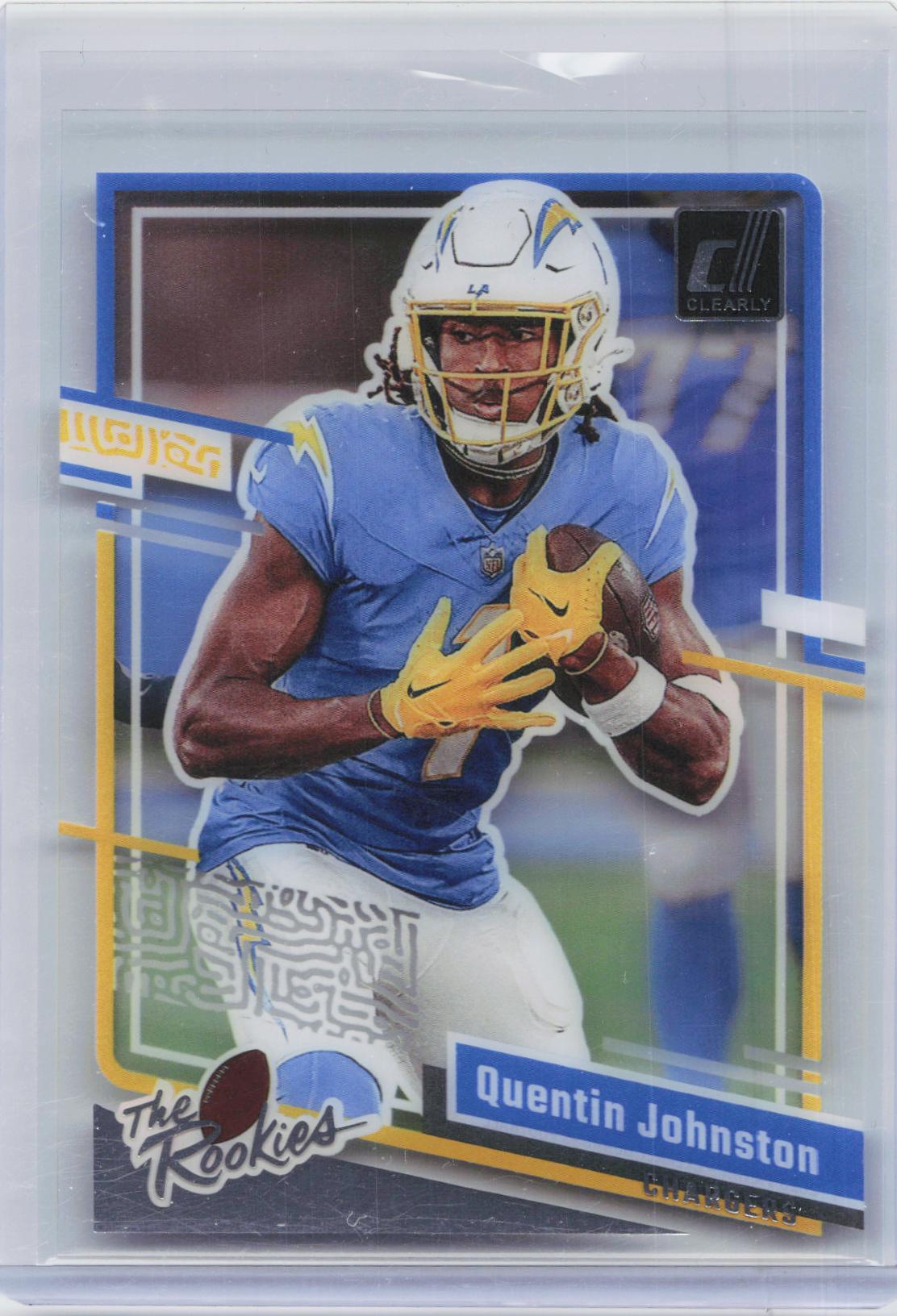2023 Clearly Donruss #5 Quentin Johnston The Rookies