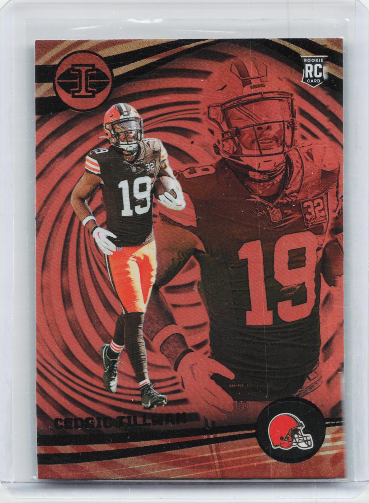 2023 Panini Illusions #25 Cedric Tillman Orange Trophy Collection