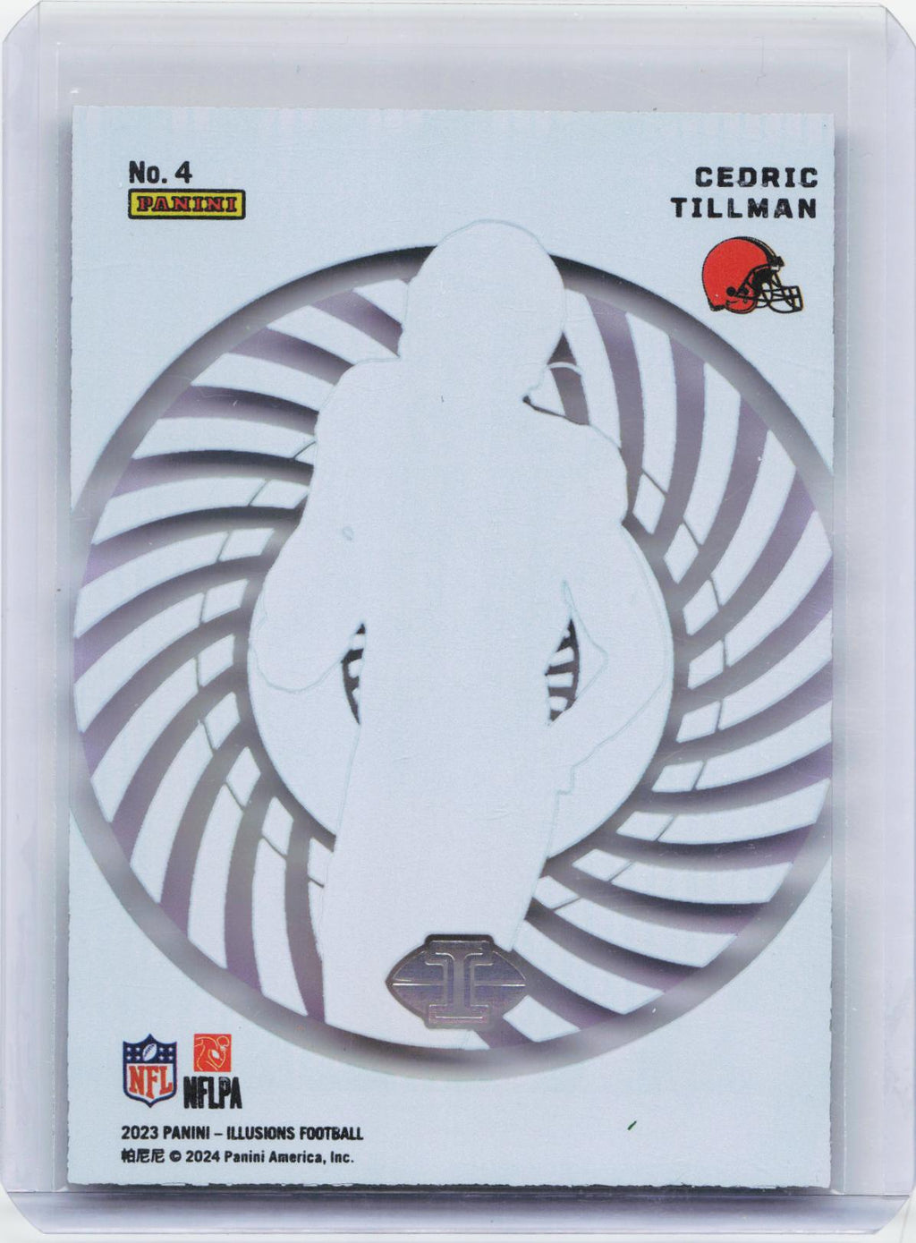 2023 Panini Illusions #4 Cedric Tillman Mystique Emerald