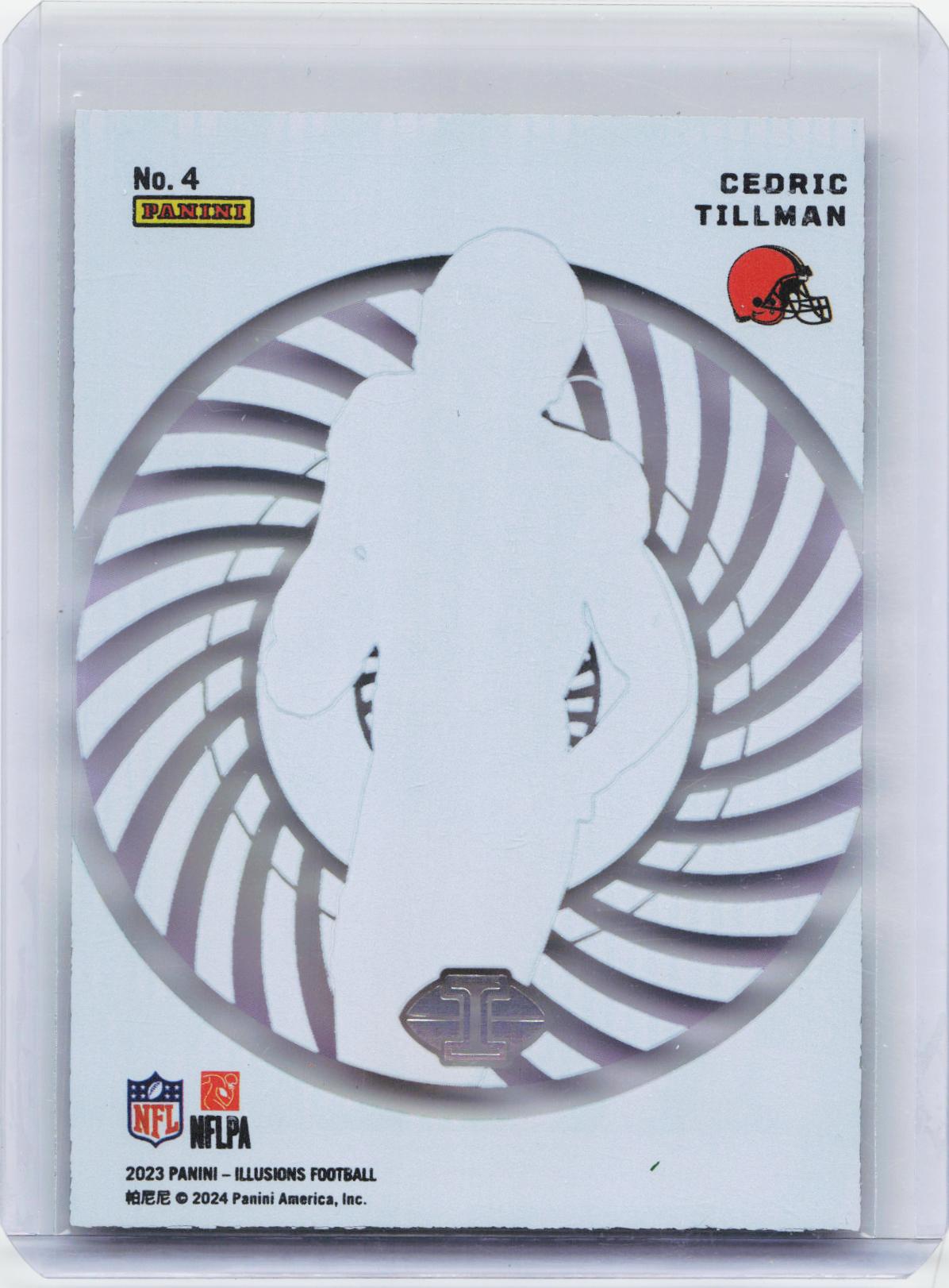 2023 Panini Illusions #4 Cedric Tillman Mystique Emerald