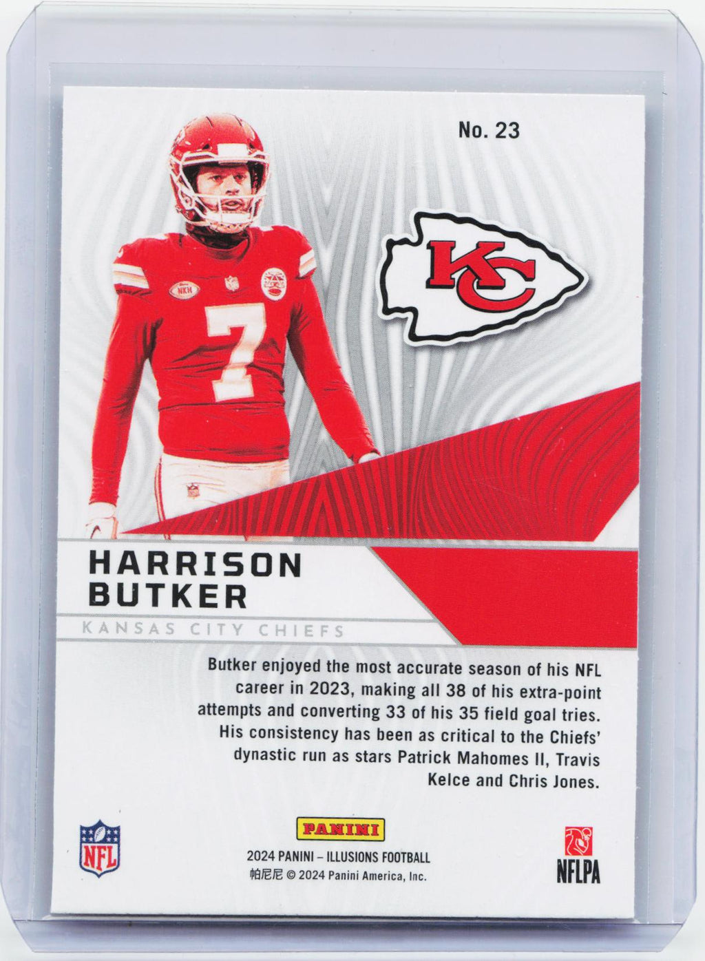2024 Panini Illusions #23 Harrison Butker Amazing