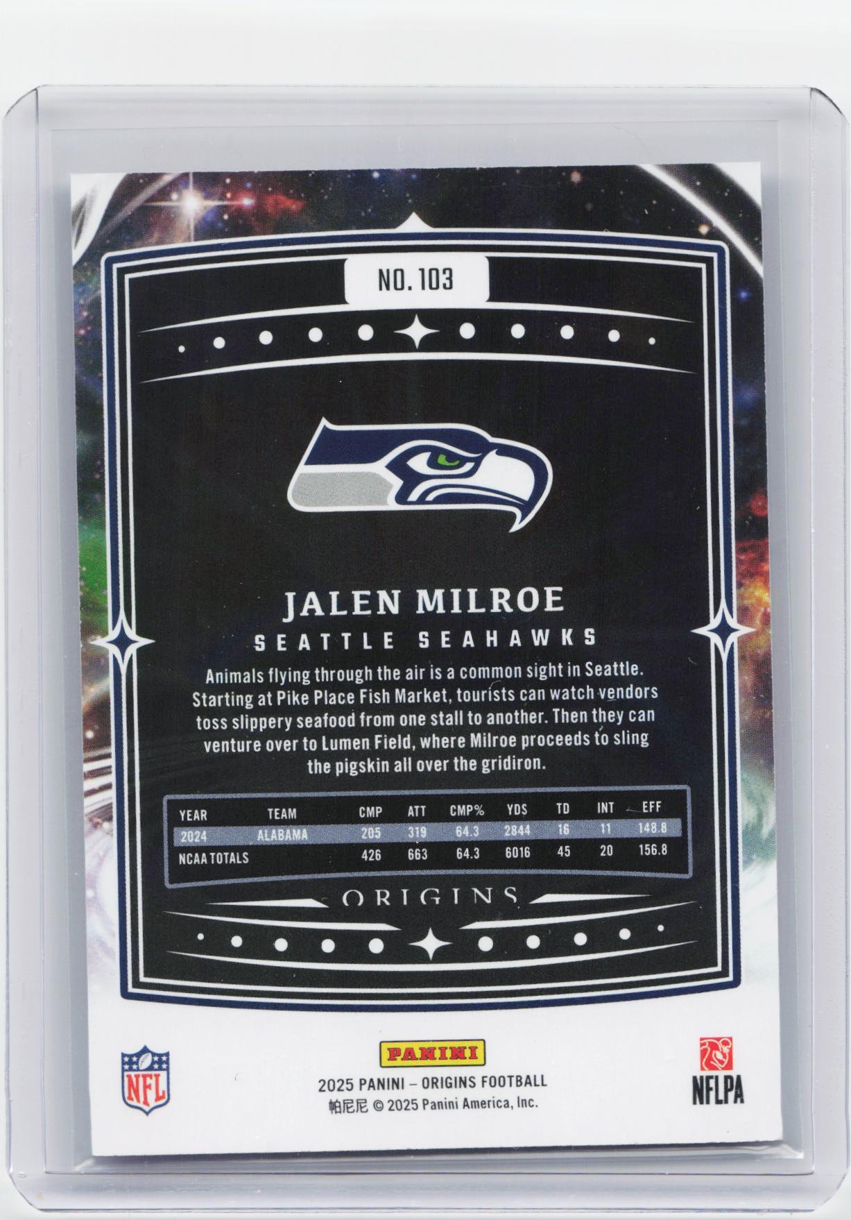2025 Panini Origins #103 Jalen Milroe