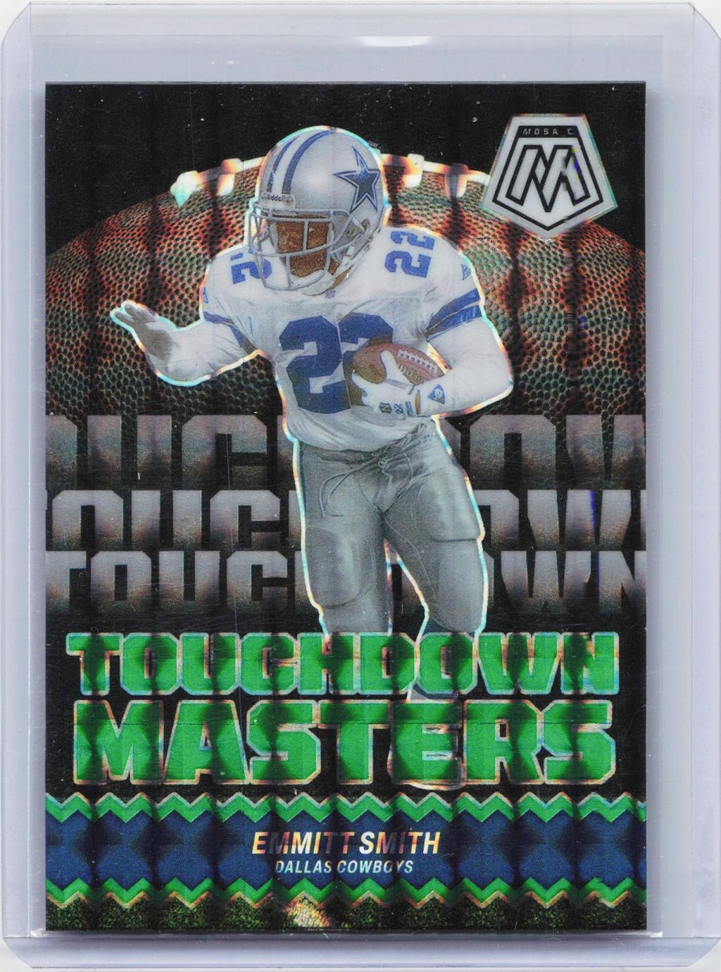 2024 Panini Mosaic #TM-ESH Emmitt Smith Touchdown Masters Mosaic Green