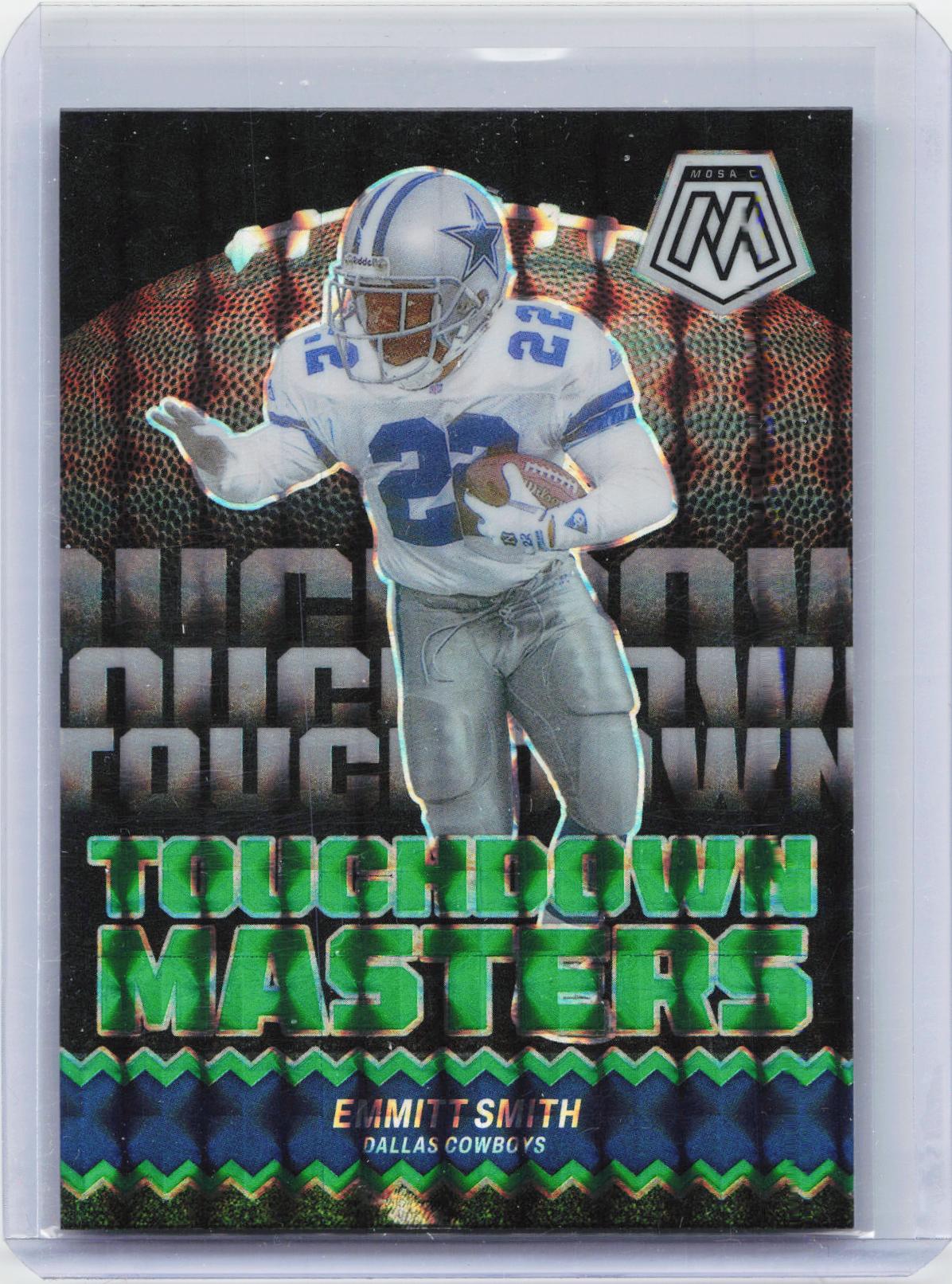 2024 Panini Mosaic #TM-ESH Emmitt Smith Touchdown Masters Mosaic Green
