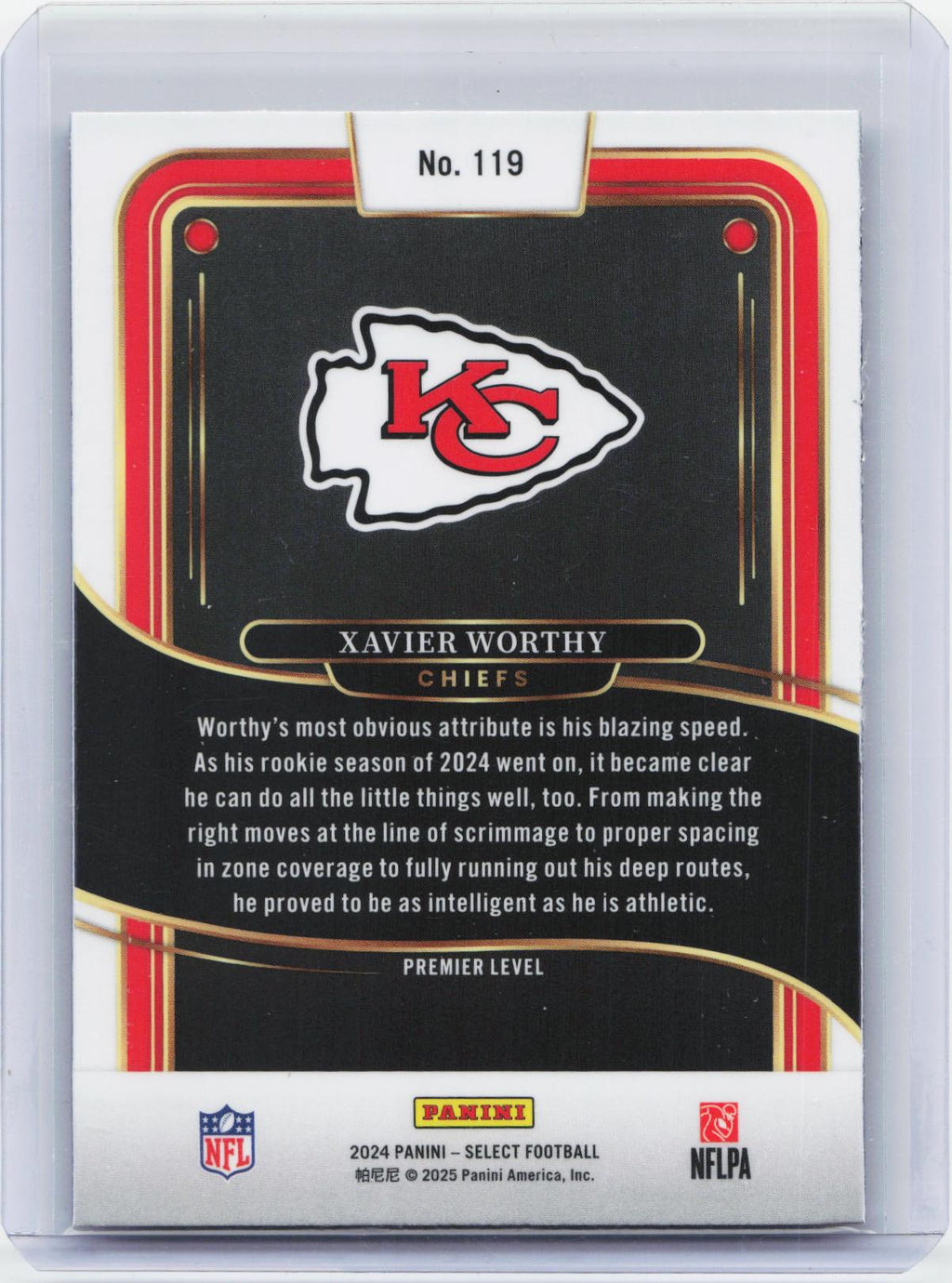 2024 Panini Select #119 Xavier Worthy