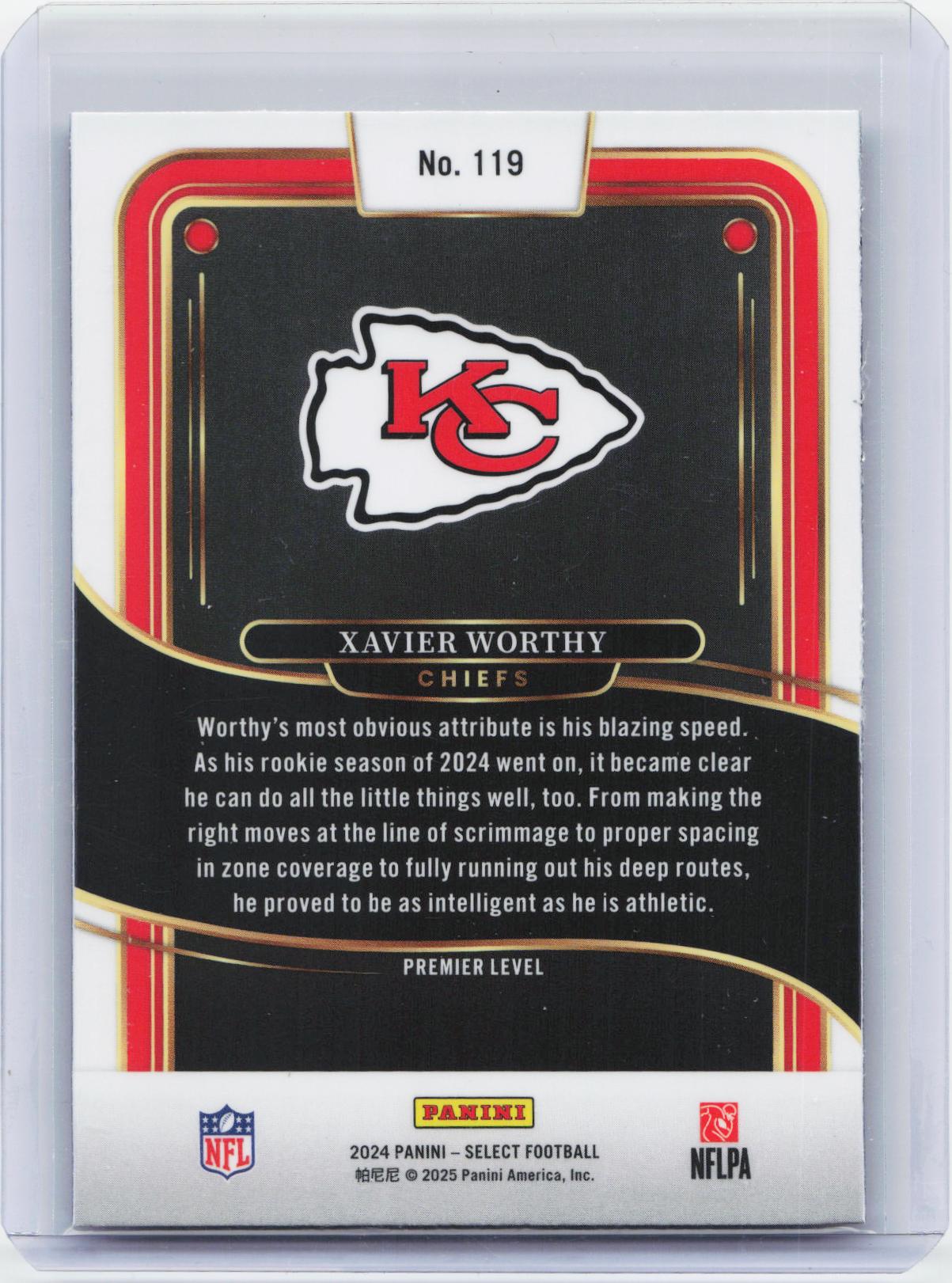 2024 Panini Select #119 Xavier Worthy