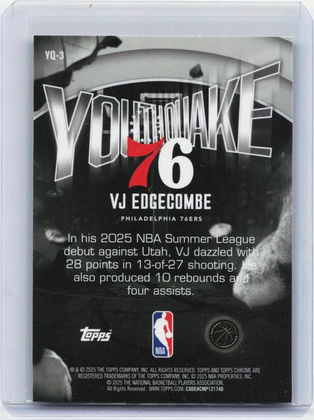 2025-26 Topps Chrome #YQ-3 VJ Edgecombe Youthquake