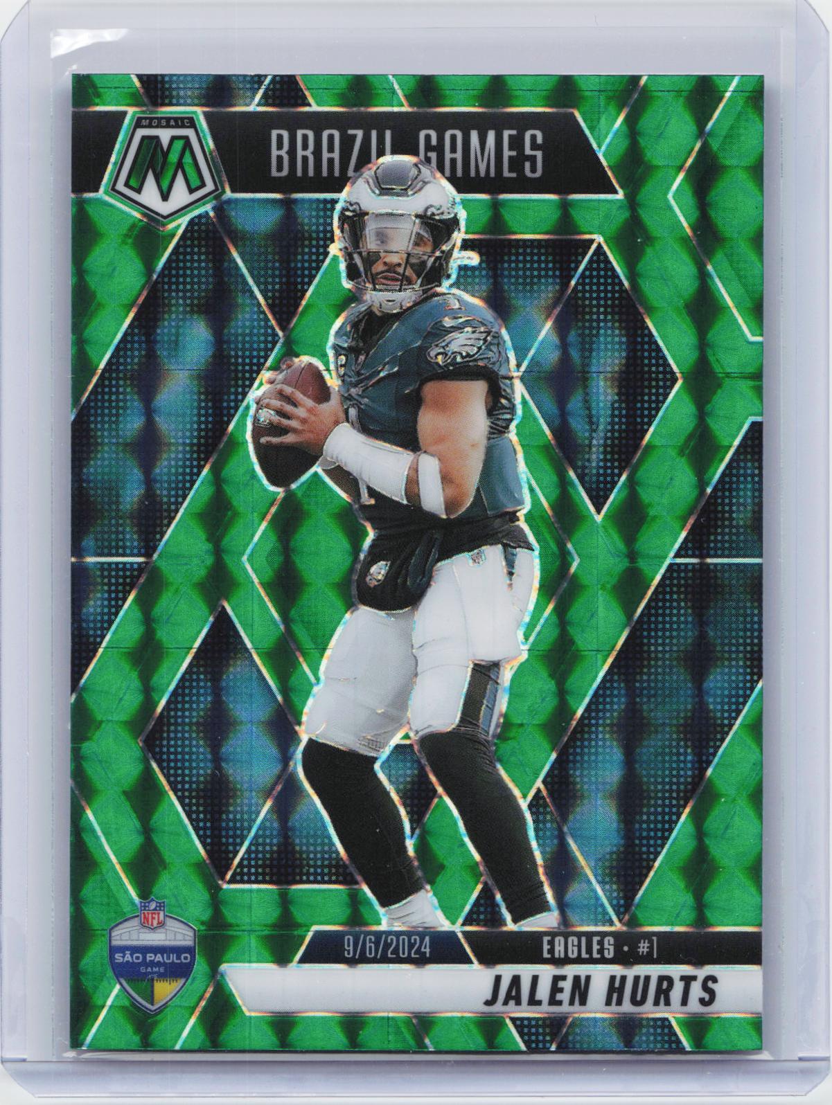 2025 Panini Mosaic #267 Jalen Hurts Mosaic Green