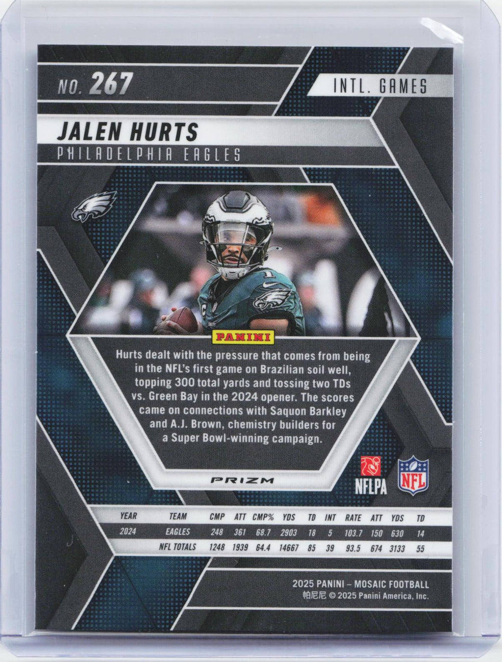 2025 Panini Mosaic #267 Jalen Hurts Mosaic