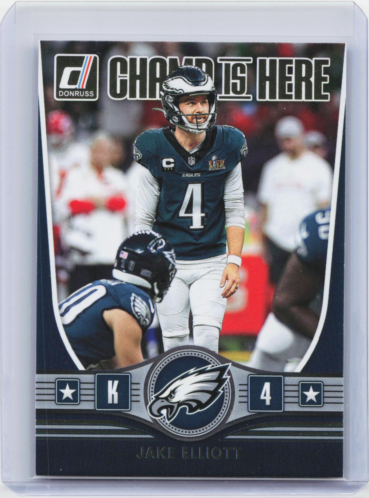 2025 Donruss #CIH-JET Jake Elliott Champ is Here