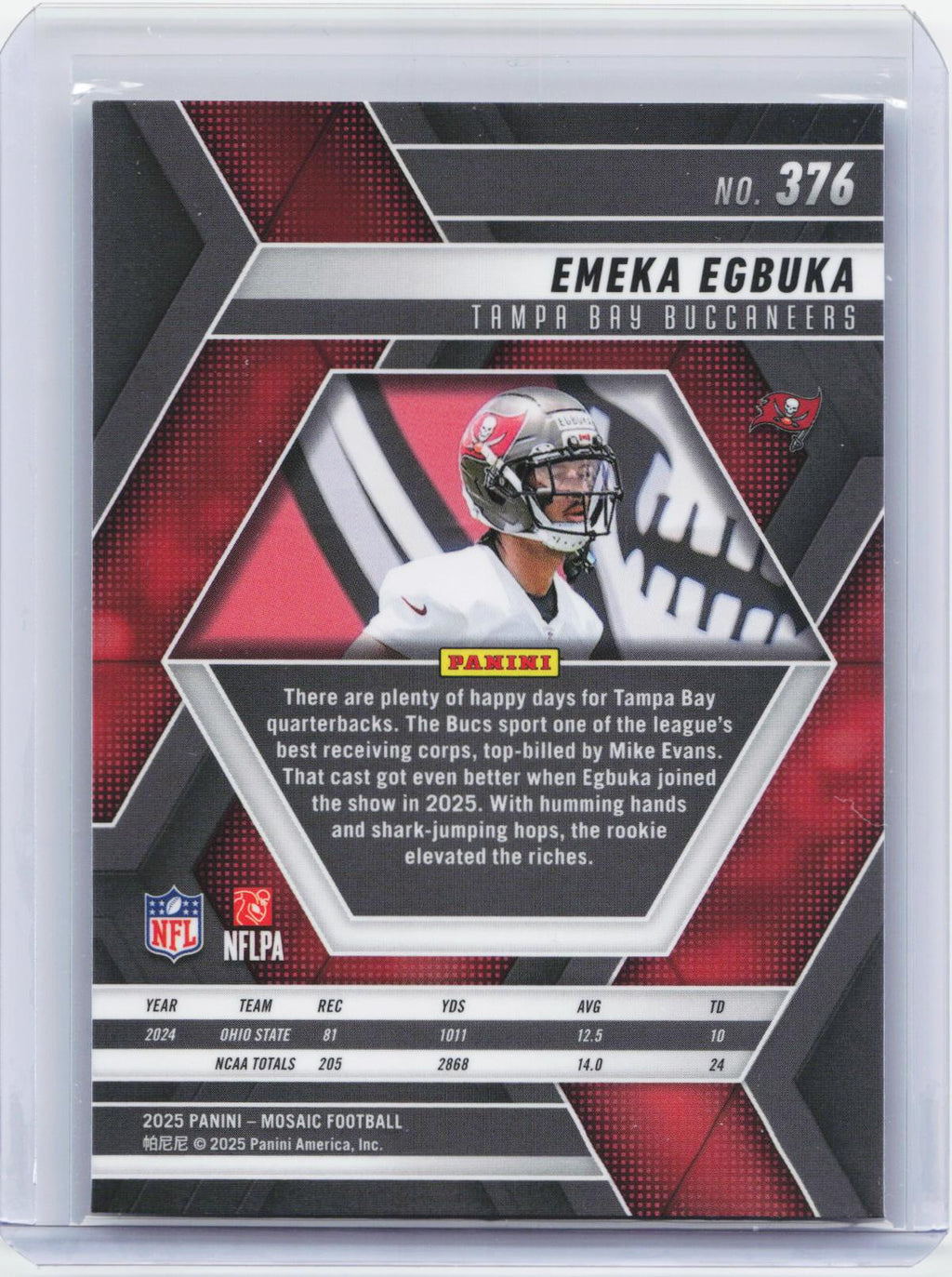 2025 Panini Mosaic #376 Emeka Egbuka