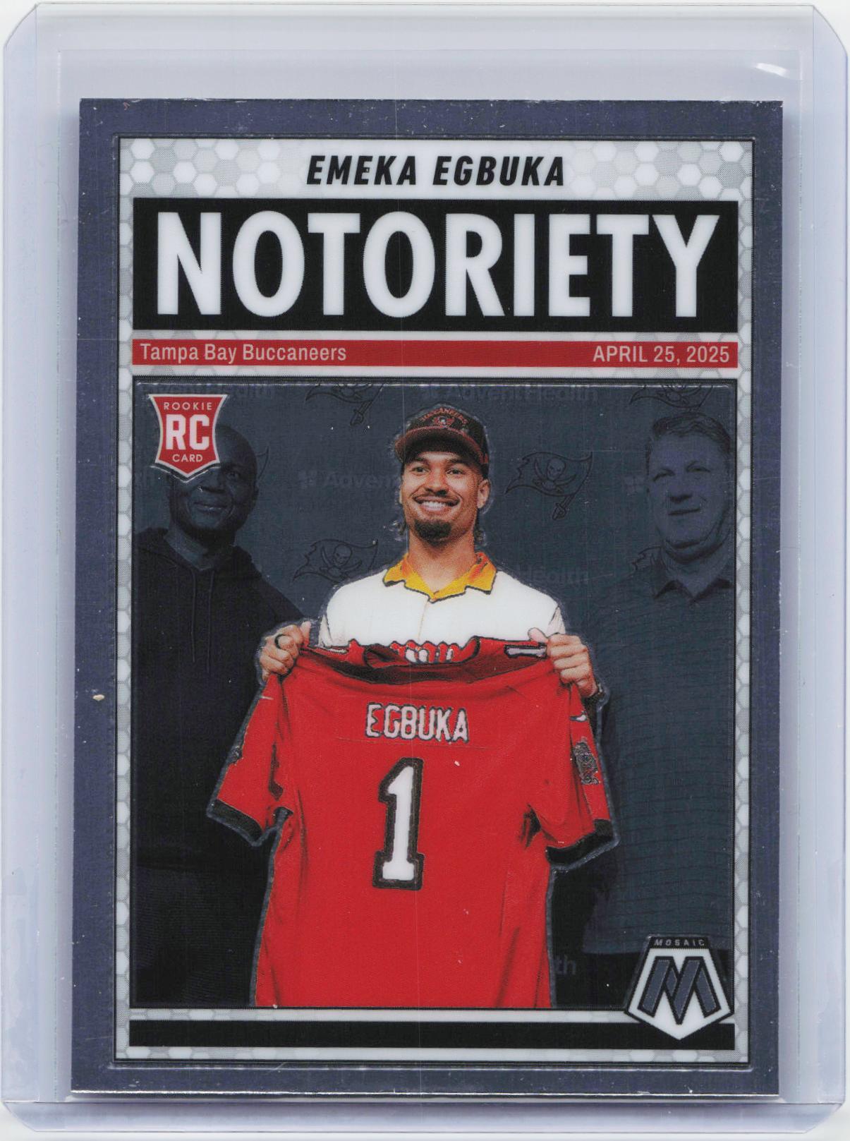 2025 Panini Mosaic - Notoriety #16 Emeka Egbuka
