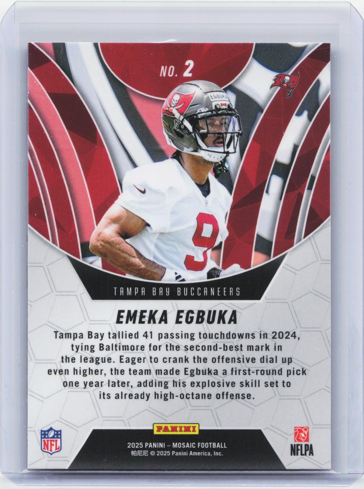 2025 Panini Mosaic - Elevate Mosaic #2 Emeka Egbuka