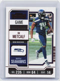 2023 Panini Contenders #89 DK Metcalf Game Ticket Bronze