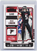 2023 Panini Contenders #5 Drake London Game Ticket Red