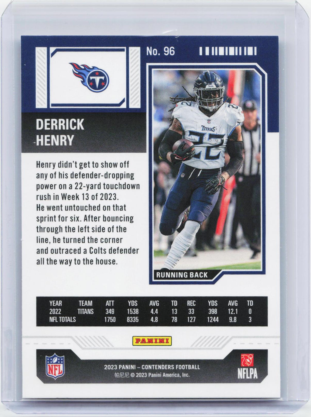 2023 Panini Contenders #96 Derrick Henry Game Ticket Bronze
