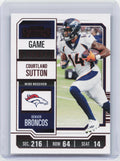 2023 Panini Contenders #30 Courtland Sutton Game Ticket Bronze