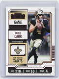 2023 Panini Contenders #72 Derek Carr Game Ticket Bronze